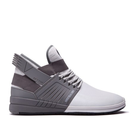 Supra Skytop V - Ανδρικα Sneakers Ψηλα - Γκρι (GR0721)